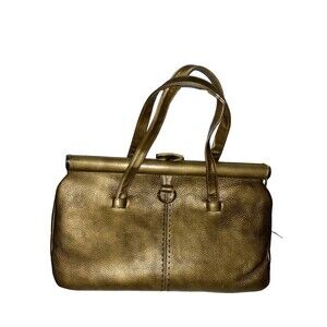 Zenith Handmade Vintage Women’s Bronze Genuine Pebble Leather Satchel Handbag